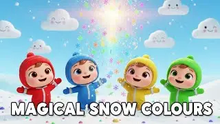 Learn Colours with Snow❄️ Red Blue Yellow Green