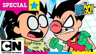 Titans Time Machine: Past Vs Future | Teen Titans Go! | Cartoon Network UK
