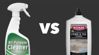 Weiman Stone Floor Cleaner vs. All-Purpose Cleaners