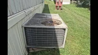 THE MILLER PACKAGE AC UNIT AFTER CONDENSER FAN MOTOR REPLACEMENT MOVIE 72
