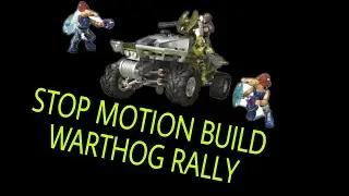Halo mega construx - warthog Rally ( stop motion build )