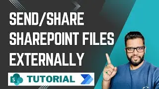 Как отправлять/делиться файлами SharePoint за пределами организации с помощью Power Automate #sha...