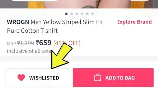 Myntra shopping app add product in wish list | order add in wish list in Myntra app