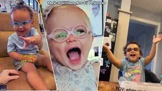 Cutest Reaction When Baby Sees Clearly for the First Time With Glasses 👓 😭 🥰