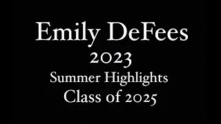 Emily DeFrees | 2023 Summer Highlights | AJS Pancott National Training Center |