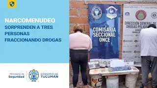 Narcomenudeo: Sorprenden a tres personas fraccionando drogas