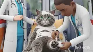Maman Chat tond les poils &agrave; la ferme et confectionne un chapeau tigre pour ses chatons &agrave; la maiso...