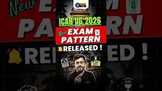 ICAR UG 2026 New Exam Pattern Out #icar2026