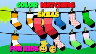 Color Matching Game for Kids &mdash; Washing Clothes Learning Video🥳😃