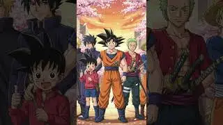 All old legends in one frame #allanime#firstshortvideo #skull#goku#zoro#etc