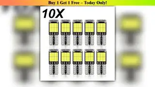 Discount ASLENT 10x W5W T10 Led Bulbs Canbus 4014 26SMD 6000K 168 194 Led 5w5 Car Interior Dome Rea