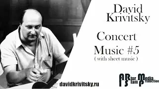 D. Krivitsky / Concert Music #5 ( for four solo cellos ) + sheet music