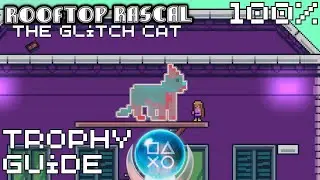 EASY 1 Minute $2 Platinum! | Rooftop Rascal The Glitch Cat Trophy Guide