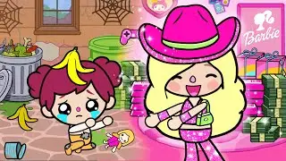Fui Adotado pela BARBIE 👙🩰💖👱🏻‍♀️ História Triste | Mundo da Vida Toca | Toca Boca