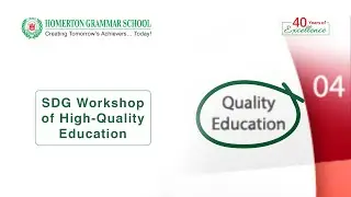 SDG Workshop on high quality education by students of Homerton Grammar School #homertonians