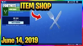 FORTNITE ITEM SHOP *NEW* FORK KNIFE HARVESTING TOOL! | ITEM SHOP (June 14, 2019)