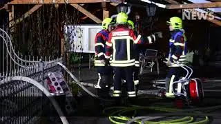 Siebnach: Brand in Asylbewerberunterkunft - Gro&szlig;einsatz