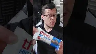 Хрустящий батончик Think! High Protein Brownie: быстрый и честный обзор еды #foodreview #proteinbar