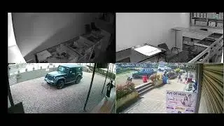 CCTV FOOTAGE OF TRUEVIEW CAMERA INDOOR AND OUTDOOR IN PRESET CRUIZ MODE.
