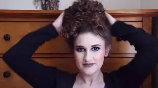 Curly hair bun How I use my Puffcuff mini