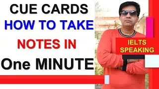CUE CARDS: HOW TO TAKE NOTES IN ONE MINUTE