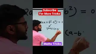 Factorisation Tricks on Quadratic Equations in 1 Second I Short Tricks I Ashish Gupta | #shorts