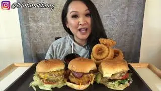 MUKBANG | BURGERim *crunchy sounds* EATING SHOW - ASMR PROMO EATING SOUNDS GIRLS