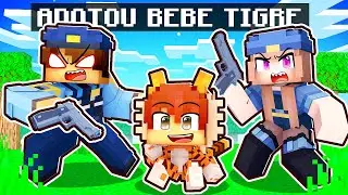 FAM&Iacute;LIA POLICIAL ADOTOU o BEB&Ecirc; TIGRE no Minecraft