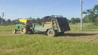 American Modern Agriculture in India.Fertilizer spreading machine,2022