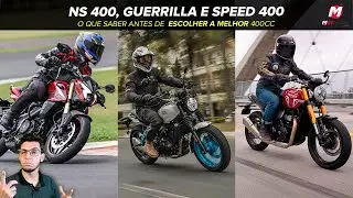NS400Z vs Guerrilla 450 vs Speed 400: Qual a Melhor Moto de 40 Cavalos por R$ 30 Mil?