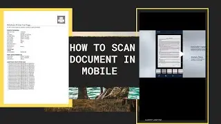 How to scan document in mobile and make pdf