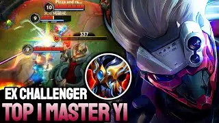 WILD RIFT MASTER YI - TOP 1 MASTER YI GAMEPLAY - EX CHALLENGER RANKED