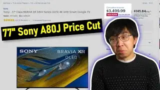 Sony USA Slashes 77-inch A80J Price vs 65