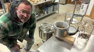 Trying out the new tincture press