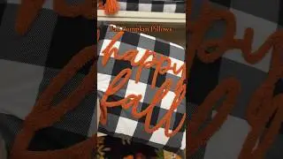 Obsessed with these decorative pillows for fall at Hobby Lobby #FallHomeDecor #falldecorating