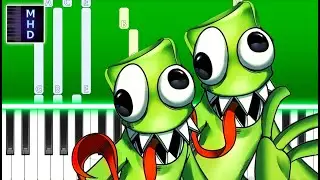 GREEN SAD BACK STORY - To My Father - Piano Tutorial | Rainbow Friends Animation (The Otherside)