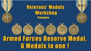 Armed Forces Reserve Medal, Miniature and Ribbon (AFRM), for Army, Navy, Marines, Air Force & USCG.