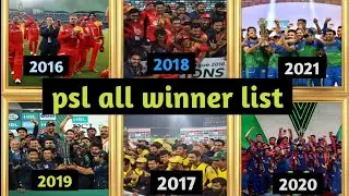 All psl winner list  |  all psl champion team