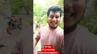 Trip Giveaway Announcement #lovetotravel #travelvlog #lovetotravelvishal #giveaway #tripgiveaway