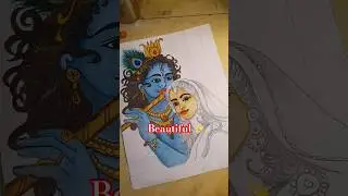 🙏Beautiful Radha Rani Drawing🕛#art #Drawing #Radharani #trending #viralvideo #shortfeed #youtube👍🔔🏠💰