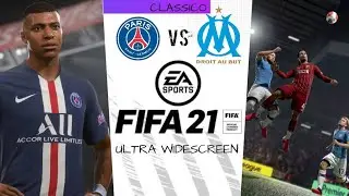 FIFA 21 : CLASSICO PSG-OM (2020) - PC Ultra Widescreen 5120x1440 ratio 32:9 (CRG9 / Odyssey G9)