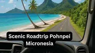 Scenic Drive Volcanic Island - Pohnpei (Micronesia). Forests. Beautiful Beach