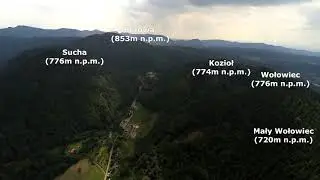 Góry Czarne (pasmo - Góry Wałbrzyskie) Borowa, Wołowiec, Sucha, Kozioł. Dolny Śląsk