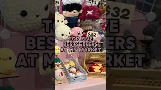 top 5 bestsellers at my crochet market!