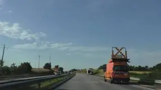 Driving On The N165 E60 & N164 From 29000 Quimper To Kermabjean 22110 Glomel, Brittany, France