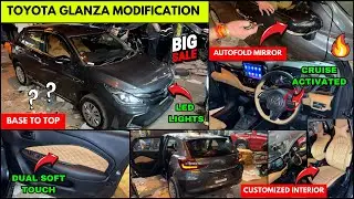 Toyota Glanza Base To Top Modification ✅ Glanza 2025 Accessories ✅ karol bagh car modification