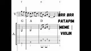 BRR BRR PATAPIM MEME - EASY Violin sheet music