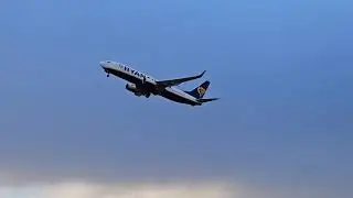 RYANAIR BOEING 737-8AS SP-RKM Operated by Buzz taking off from EDI Airport for Kaunas #aviation