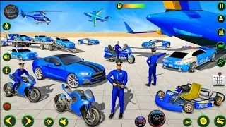 Police Plane Cars Transport Simulator Game 2023 - Android Gameplay | Addman Games