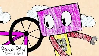 Rookie Robot🤖 |🚲 DING-DING, Join Rookie On The Bike Ride | Funny Cartoons For Kids